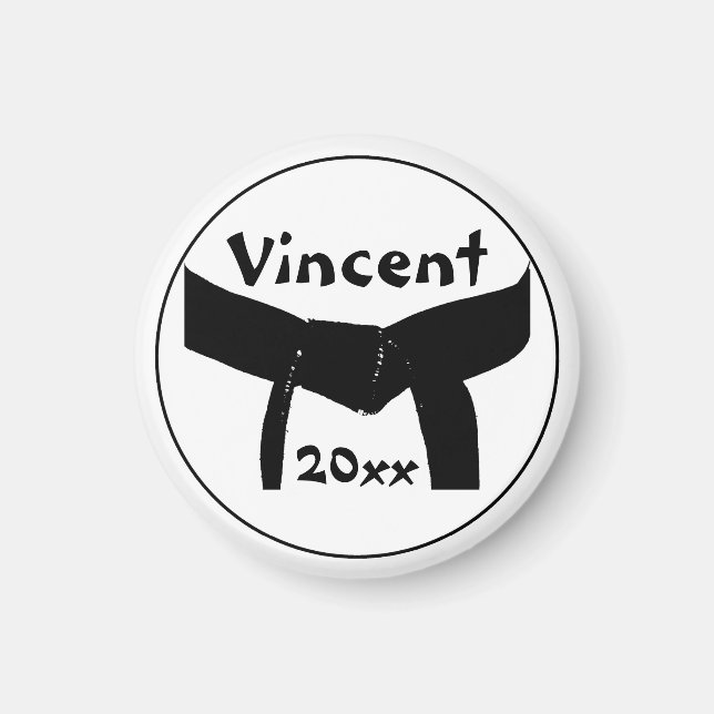 Imã Básico Cinturão Negro de Artes Marciais (Frente)