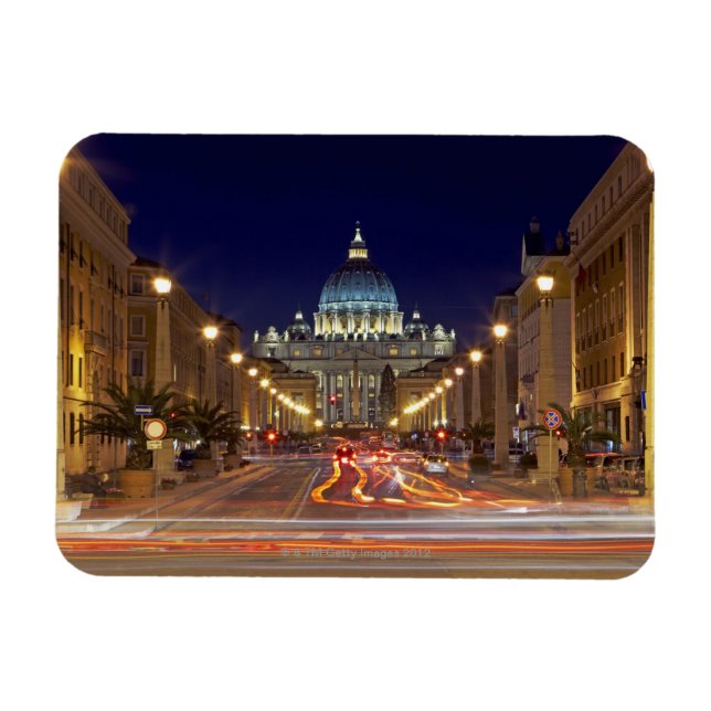 Ímã Basilica de Peter, rua, em direção ao fim da estra (Horizontal)