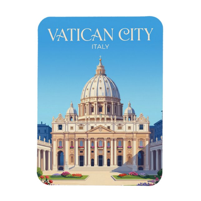 Ímã Basílica de São Pedro Itália (Vertical)