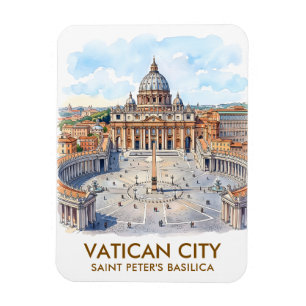 Ímã Basílica de São Pedro personalizada Cidade do Vati