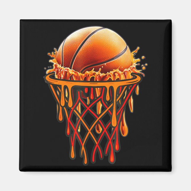 Imã Basketball Drip Graphic, Basketball Funny Bruh Gif (Frente)