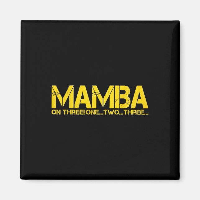 IMÃ BASKETBALL HOOP CHAMPION MAMBA EM TRÊS MOTIVAÇÕES (Frente)