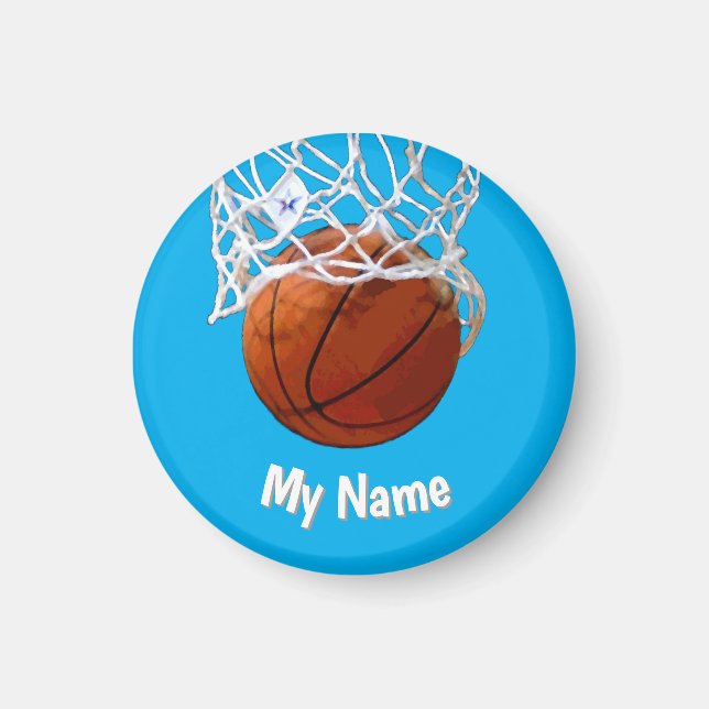 Imã Basketball Your Name Custom (Frente)
