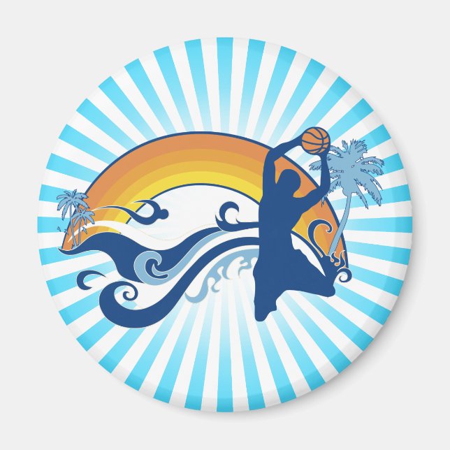 Imã basquete. (Frente)