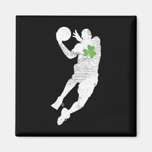 Imã Basquete Amadurece Shamrock Verde Folha de São Pat
