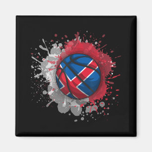 Imã Basquete com Bandeira da Islândia