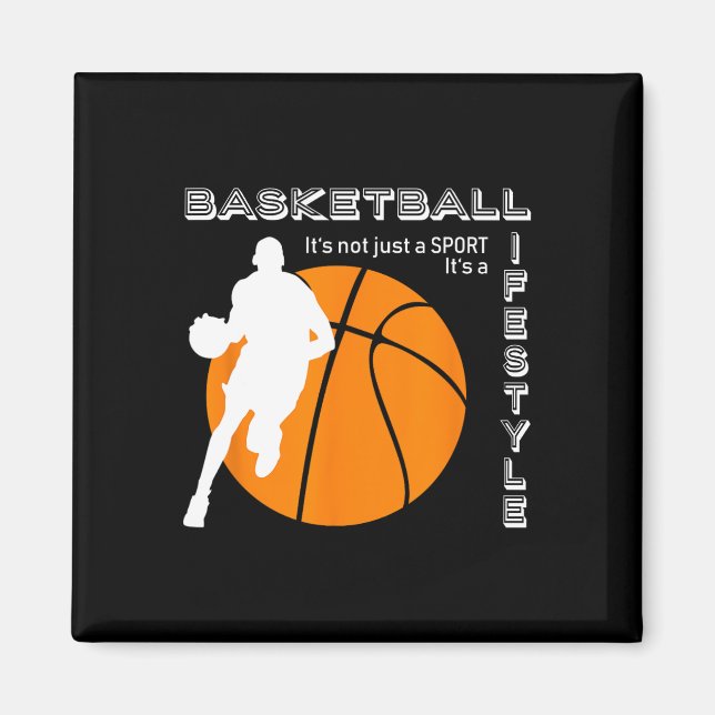 Imã Basquete É Estilo de Vida - Basquete (Frente)