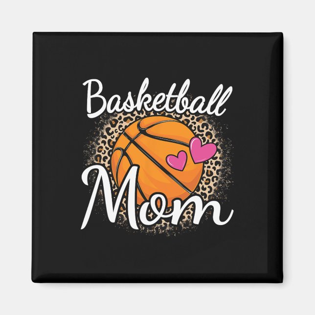 Imã Basquete Mãe Leopardo Imprime Mama (Frente)