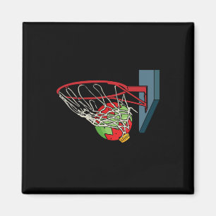 Imã Basquete Natal Pajama Legal Esporte Bola X-mas
