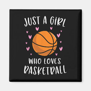 Imã Basquete Para Meninas Apenas Uma Menina Que Ama Ba