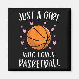 Imã Basquete Para Meninas Apenas Uma Menina Que Ama Ba