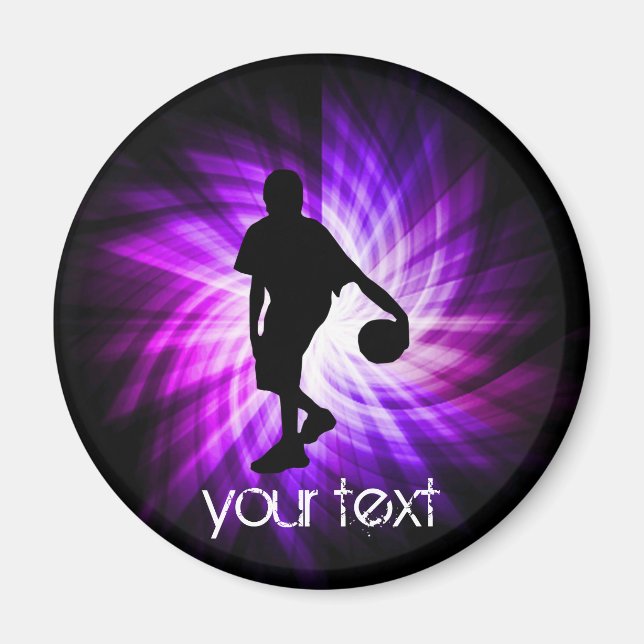 Imã Basquete Roxo legal (Frente)