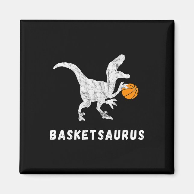 Imã Basquete T-rex Dino Jogando Banheiro Dinossauro de (Frente)
