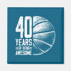 Imã Basquetebol Anos Antigos 40 Basquetebol 40º Jogado