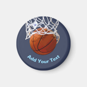 Imã Basquetebol Seu Nome Texto Mensagem Slogan Persona