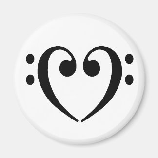 Imã Bass Clef Heart