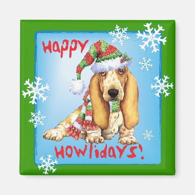 Imã Basset Feliz Howliday (Frente)