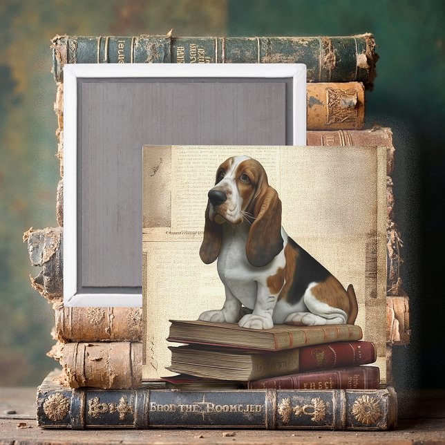 Imã Basset Hound Literário (Criador carregado)
