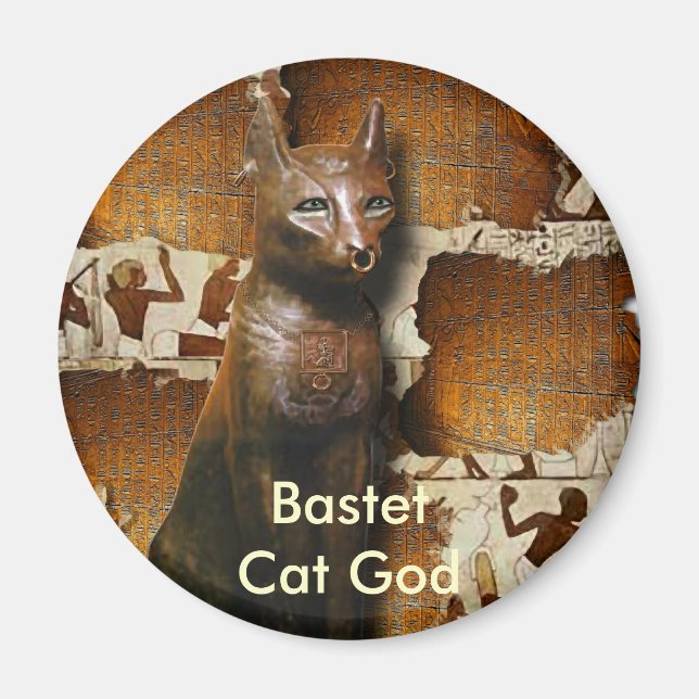Imã BASTET ~ Antigo Egito Deus do Gato (Frente)