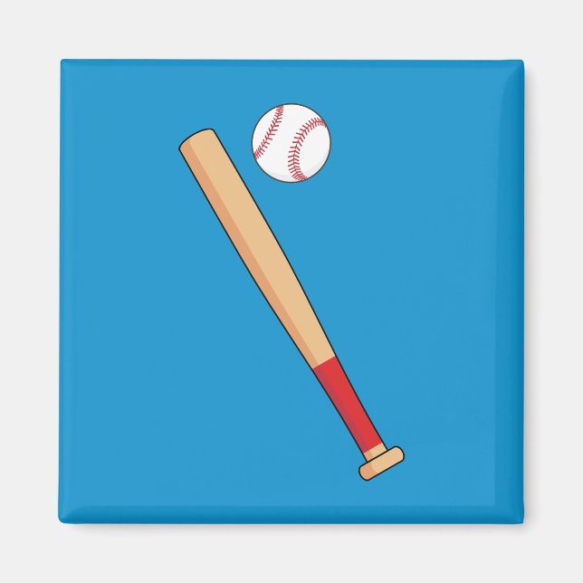 Imã Bat Baseball com Ball (Frente)