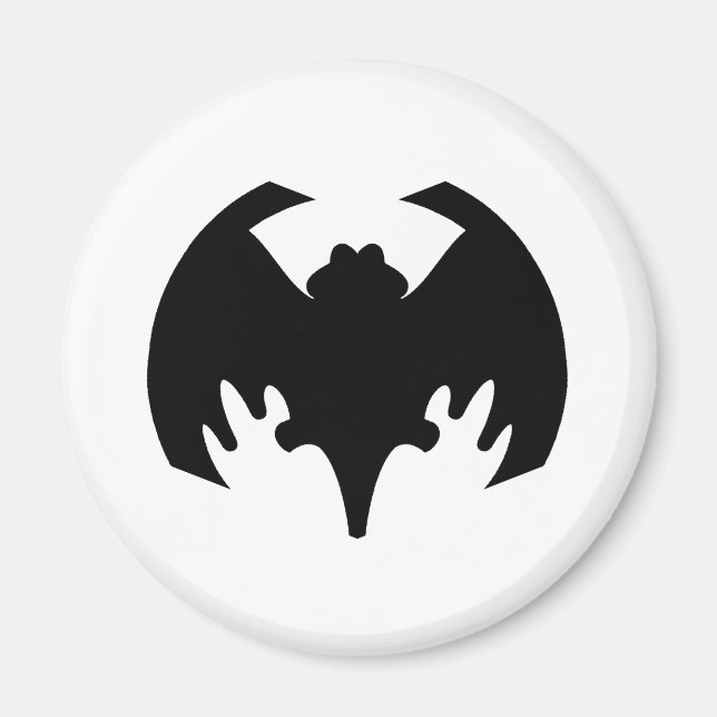 Imã Bat Black The MUSEUM Zazzle Gifts (Frente)