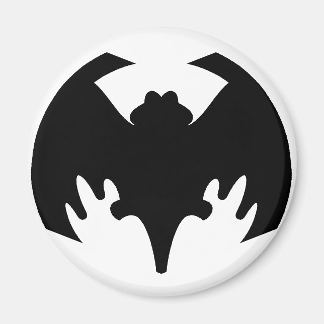 Imã Bat Black The MUSEUM Zazzle Gifts (Frente)