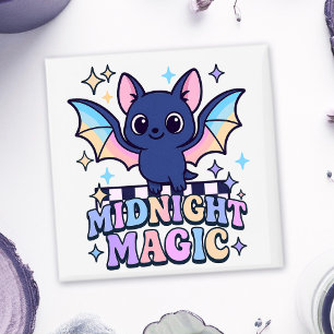 Imã Bat e Checkerboard do Cute do Halloween do Pastelc