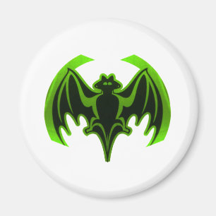 Imã Bat Green MUSEUM Zazzle Gifts