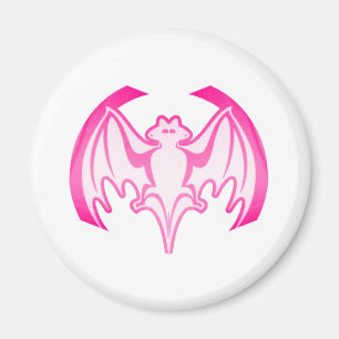 Imã Bat Magenta Inv The MUSEUM Zazzle Gifts