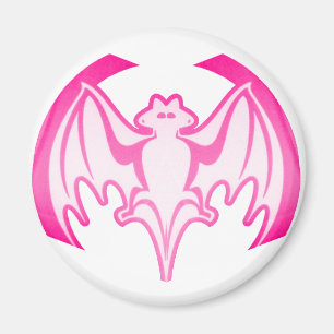 Imã Bat Magenta Inv The MUSEUM Zazzle Gifts