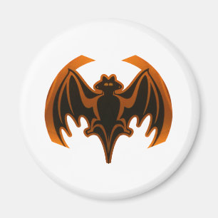 Imã Bat Orange O MUSEUM Zazzle dá presentes