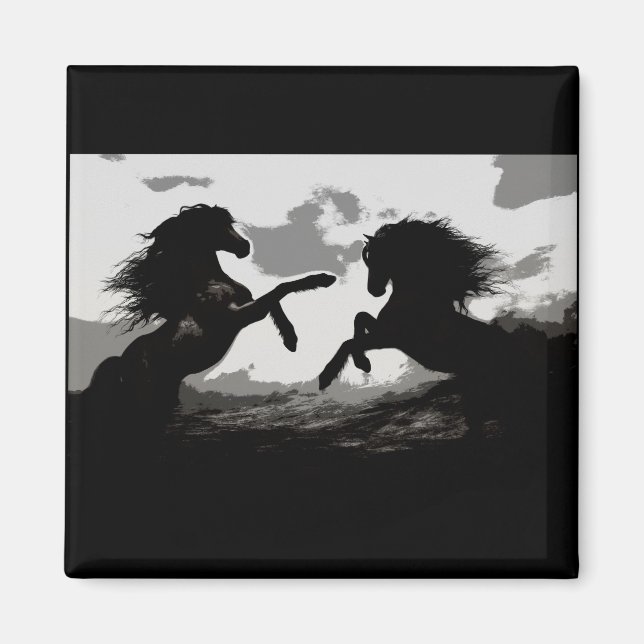 Imã Batalha dos Cavalos - Arte Equina (Frente)