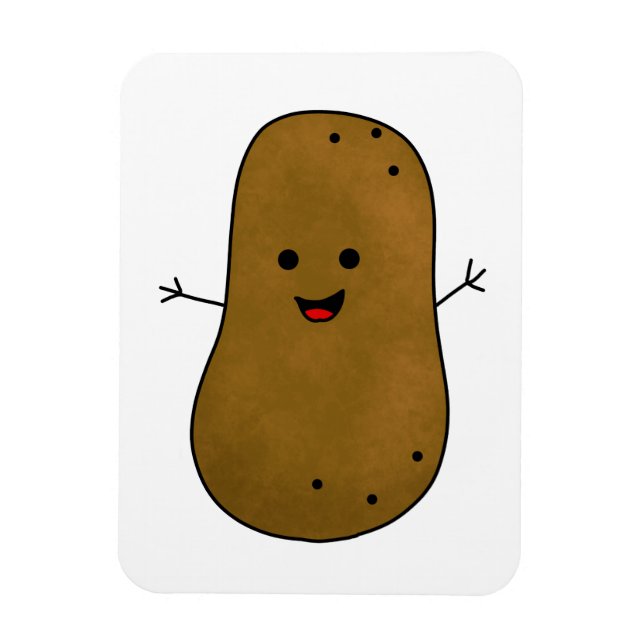 Ímã Batata Feliz Fofa (Vertical)