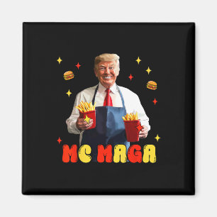 Imã Batata Frita Mega Mc Trump Divertida Comida Rápida