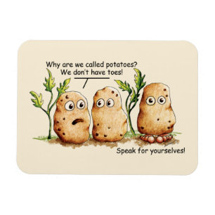 Ímã Batatas de Cuta têm Toes Engraçados Batata