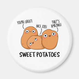 Imã Batatas doces Comida engraçada