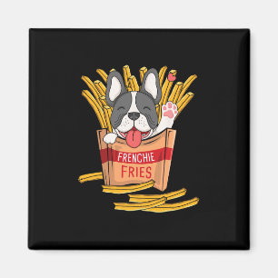 Imã Batatas Fritas - Bulldog Francês Comida Rápida Amo