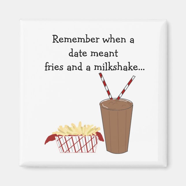 Imã Batatas Fritas e um Milkshake (Frente)