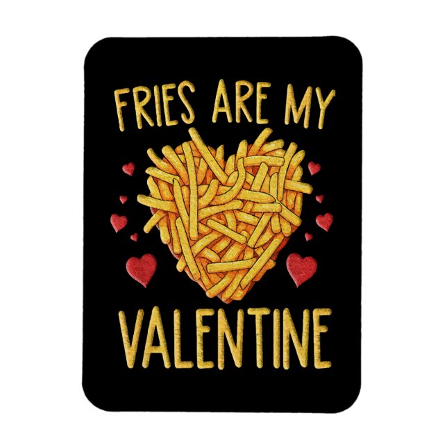 Ímã Batatas Fritas São Meu Namorado (Vertical)