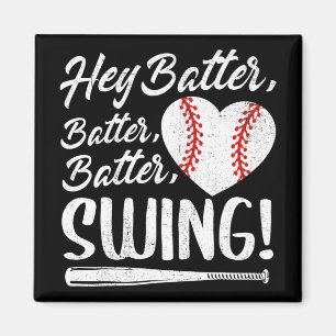 Imã Batedor Swing Baseball Coração Mãe Mulher Fofa