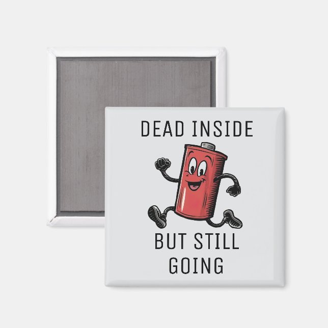 Imã Bateria engraçada (Front/Back)