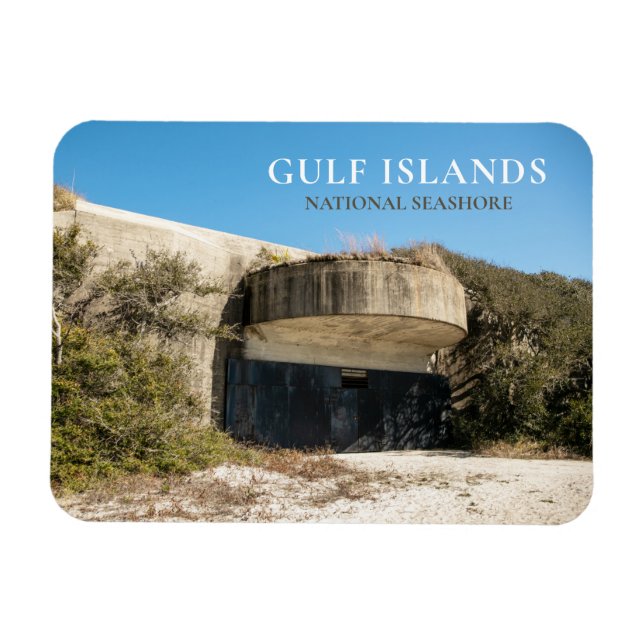 Ímã Bateria Langdon, Forte Pickens, Ilhas do Golfo NS (Horizontal)