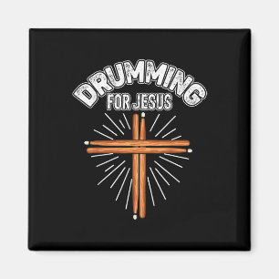 Imã Bateria Para Jesus Cruz Cristã Deus Fé Bíblia