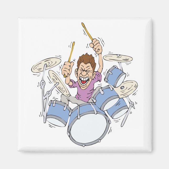 Imã baterista furioso (Frente)