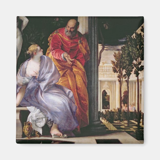 Imã Bathsheba Bathing, c.1575 (óleo na canvas) (Frente)