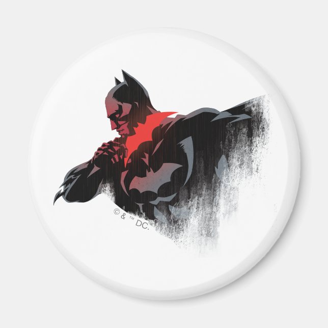 Imã Batman Batarang Carmesim (Frente)