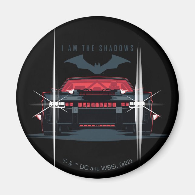 Imã Batman Batmobile - Eu Sou As Sombras (Frente)