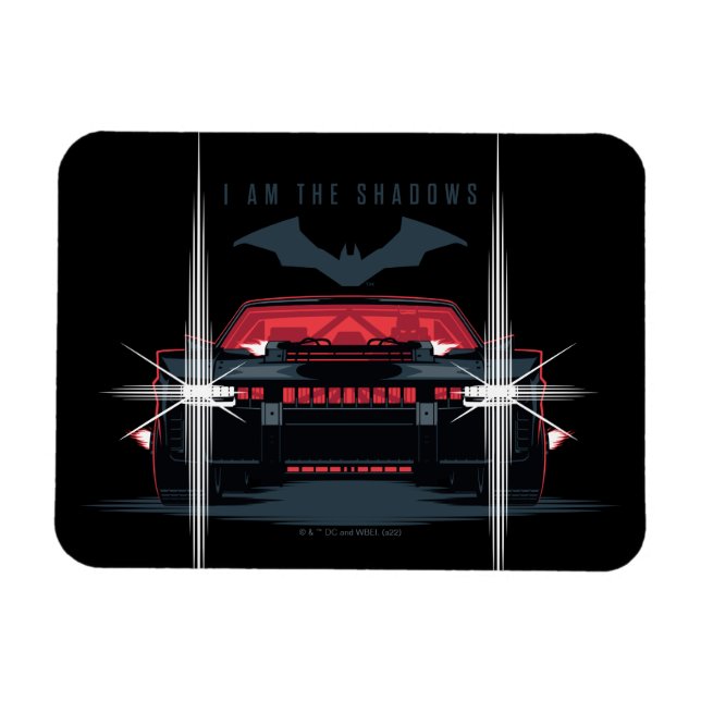 Ímã Batman Batmobile - Eu Sou As Sombras (Horizontal)