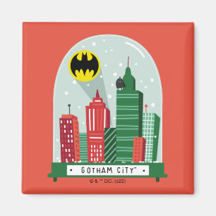 Imã Batman Gotham City™ Snow Globe Graphic