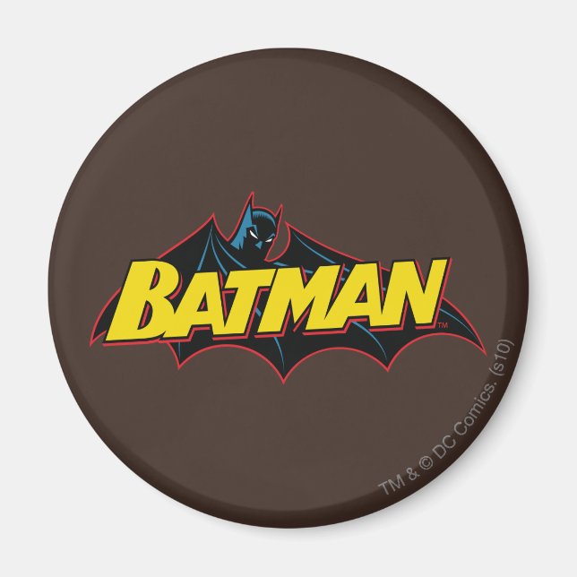 Imã Batman | Logotipo antigo da escola (Frente)